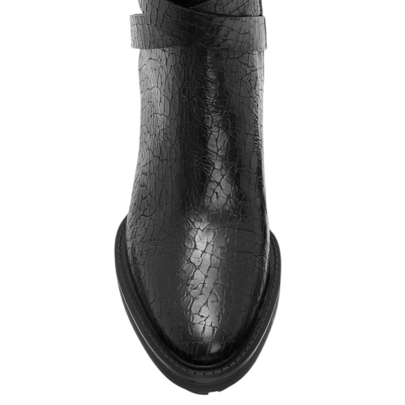 All Saints Havana Crocodile Leather Boots Size 8 - Picture 4 of 13